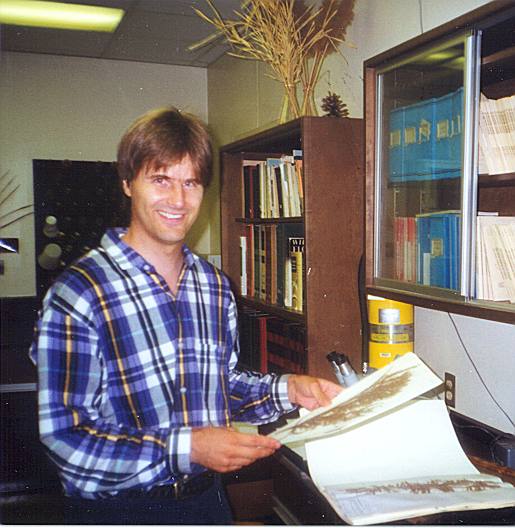 Dr. J. Van Kley in the ASTC HErbarium